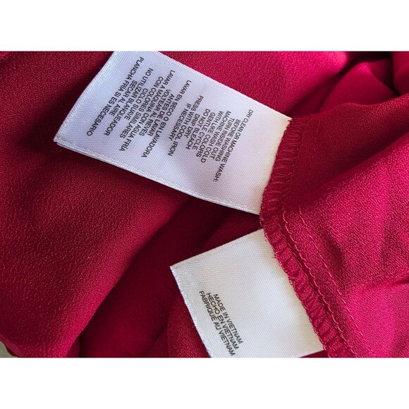 Nine West Womens Red Long Sleeve Blouse Size M - Picture 6 of 8